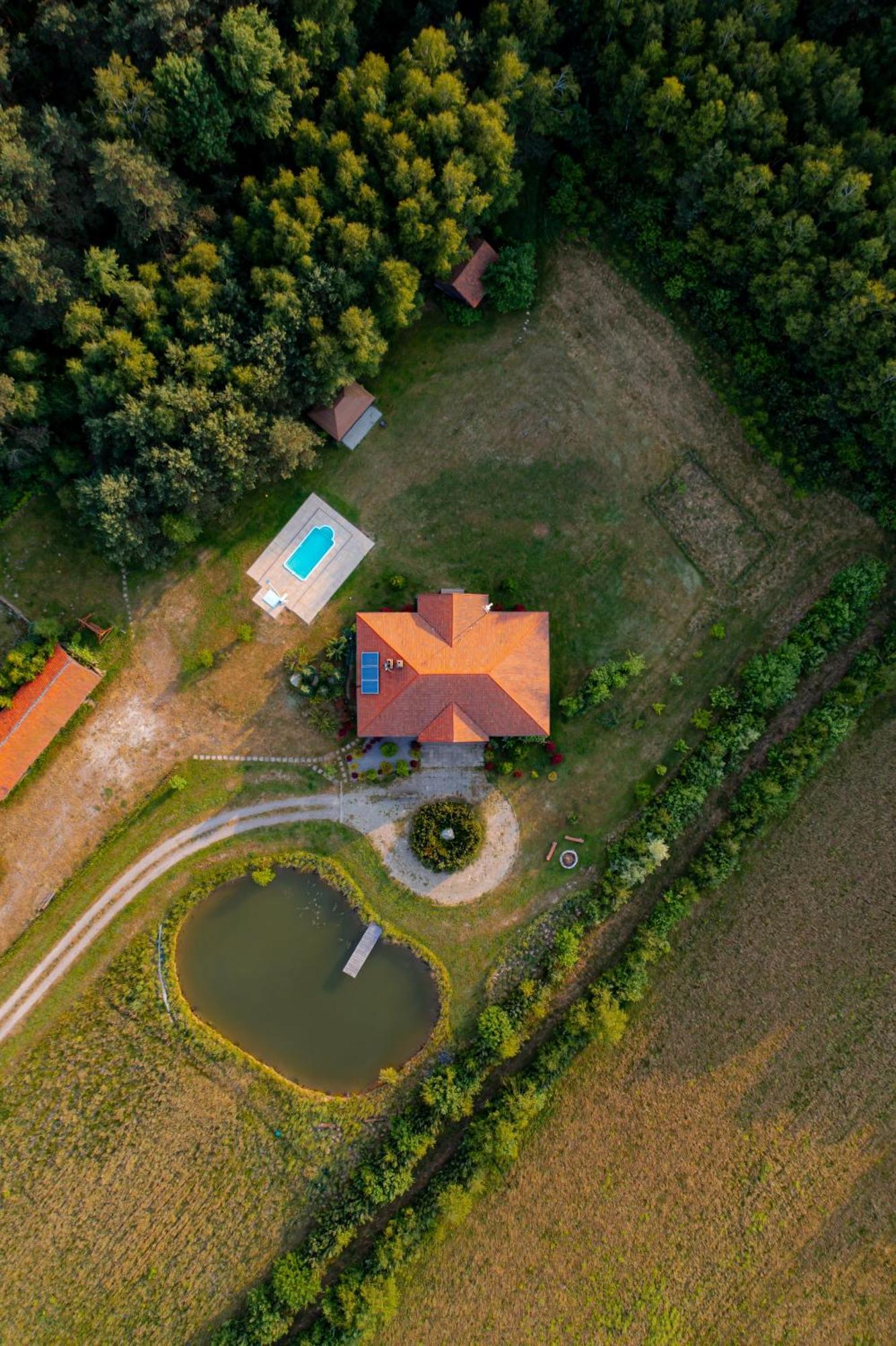 Dworek Ogrodniki, Caloroczny Dom Na Wylacznosc, Basen, Sauna, Las, Staw Rybny, Altana Grillowa, Ognisko, Pianino, Kominek, Piec Chlebowy, Duza Ogrodzona Posesja Tuczna Exterior foto